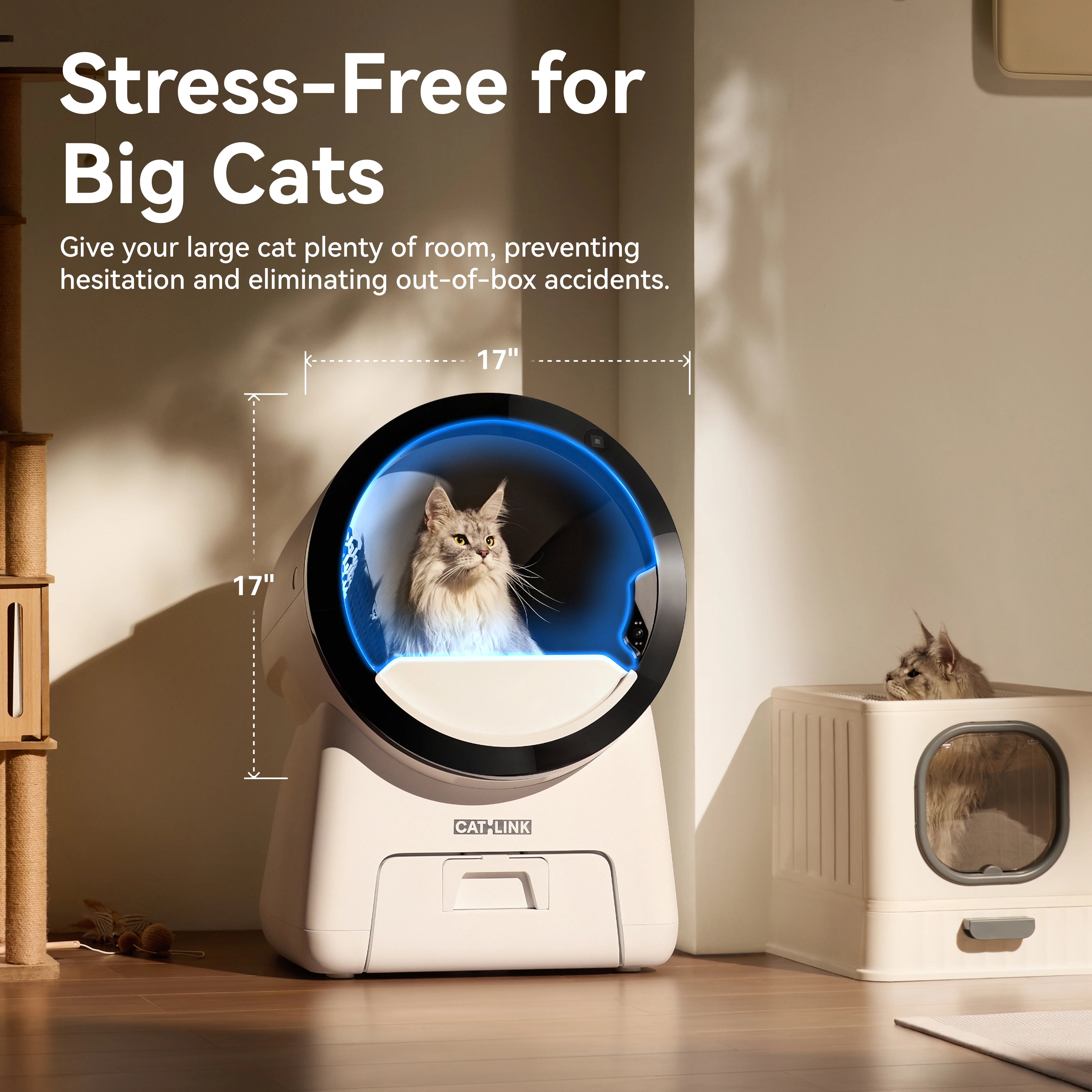 AI Smart Enclosed Self-Cleaning Cat Litter Box – Dual-Camera Monitoring, Odour Control & Multi-Cat Tracking