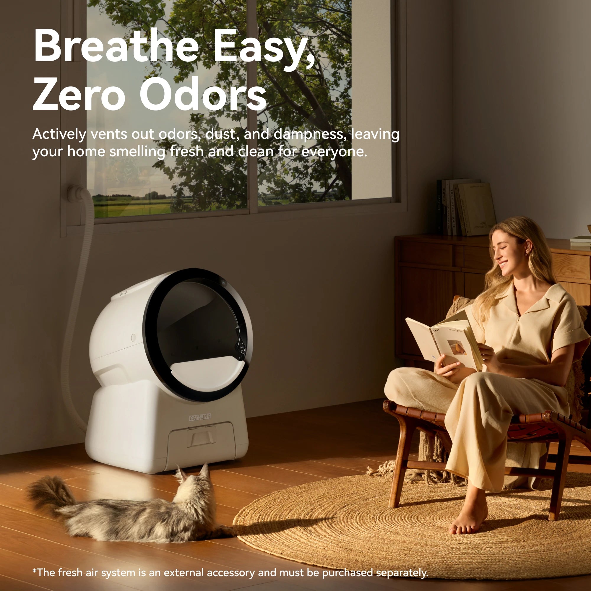 AI Smart Enclosed Self-Cleaning Cat Litter Box – Dual-Camera Monitoring, Odour Control & Multi-Cat Tracking