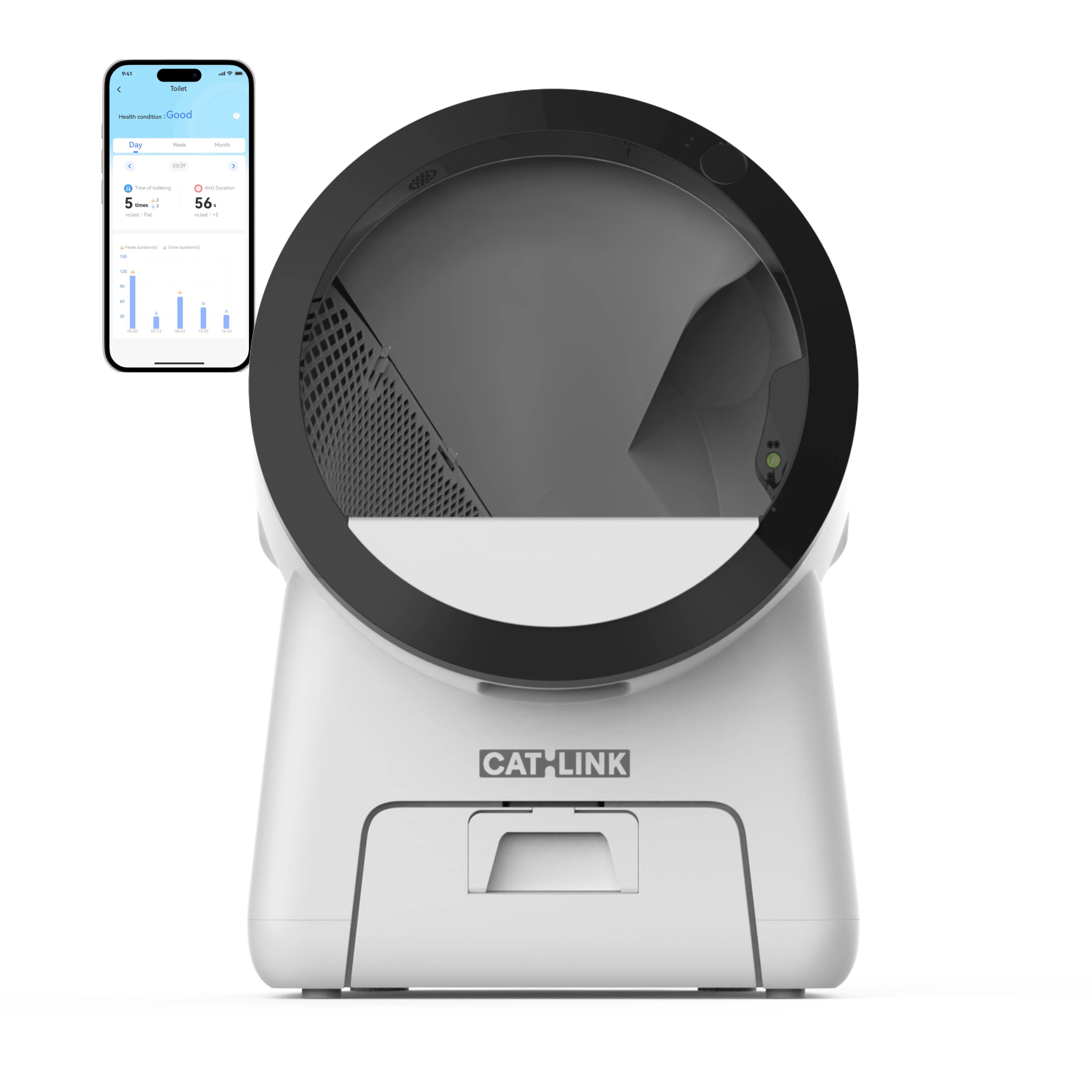 AI Smart Enclosed Self-Cleaning Cat Litter Box – Dual-Camera Monitoring, Odour Control & Multi-Cat Tracking