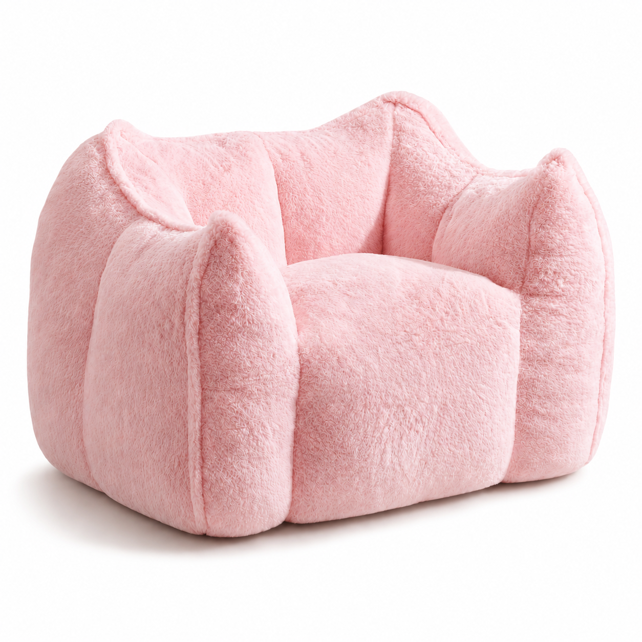 NLFZEK Giant Bean Bag Chair – Oversized Plush Lounge Seat with Faux Fur & Memory Foam
