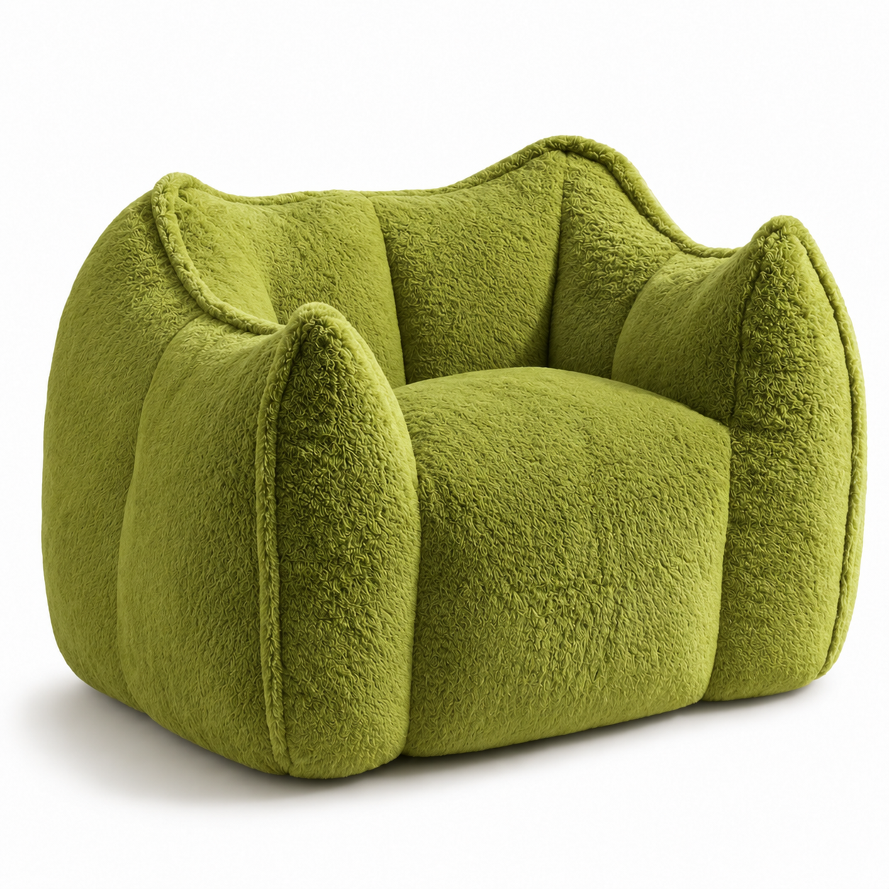 NLFZEK Giant Bean Bag Chair – Oversized Plush Lounge Seat with Faux Fur & Memory Foam