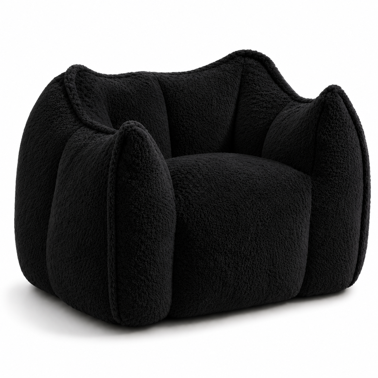 NLFZEK Giant Bean Bag Chair – Oversized Plush Lounge Seat with Faux Fur & Memory Foam