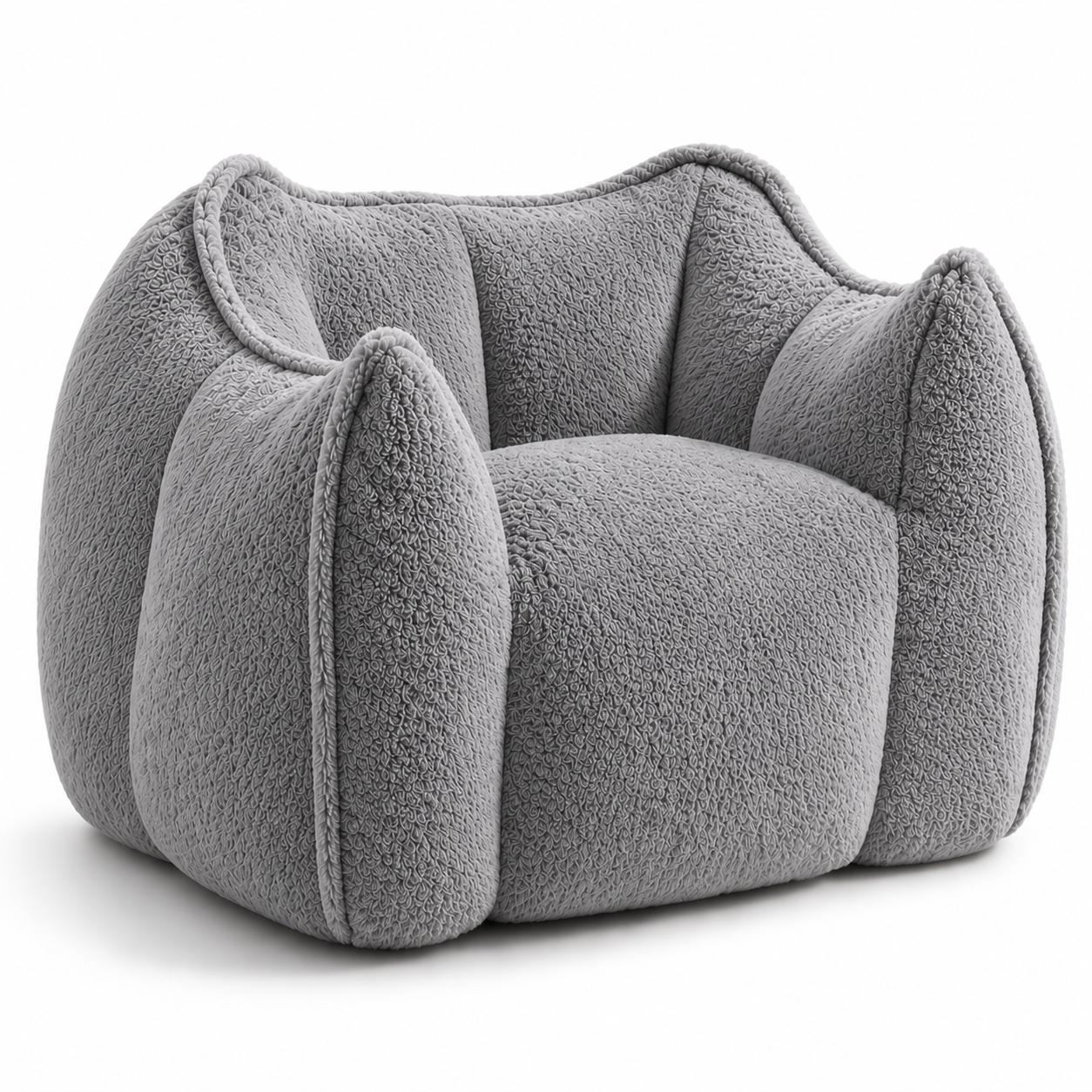 NLFZEK Giant Bean Bag Chair – Oversized Plush Lounge Seat with Faux Fur & Memory Foam