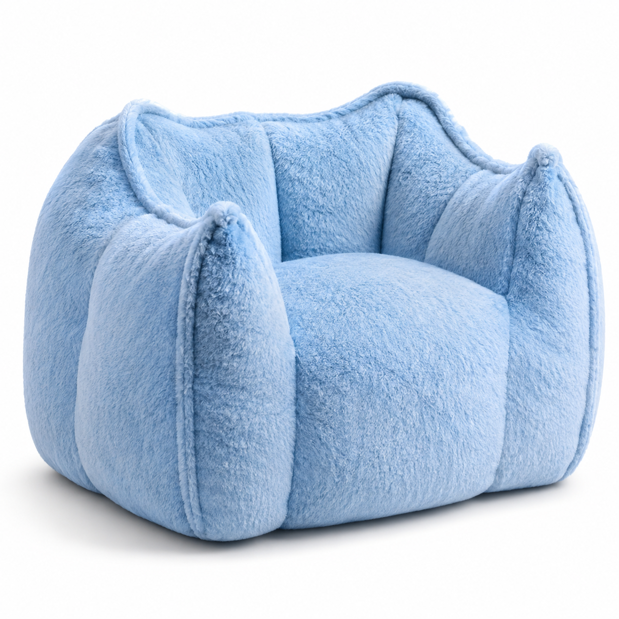 NLFZEK Giant Bean Bag Chair – Oversized Plush Lounge Seat with Faux Fur & Memory Foam