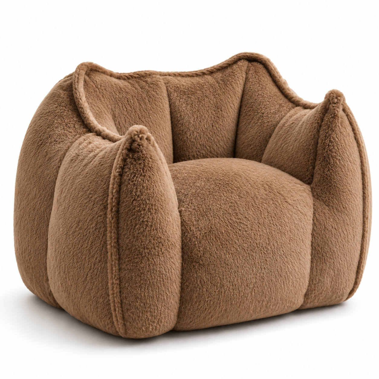 NLFZEK Giant Bean Bag Chair – Oversized Plush Lounge Seat with Faux Fur & Memory Foam