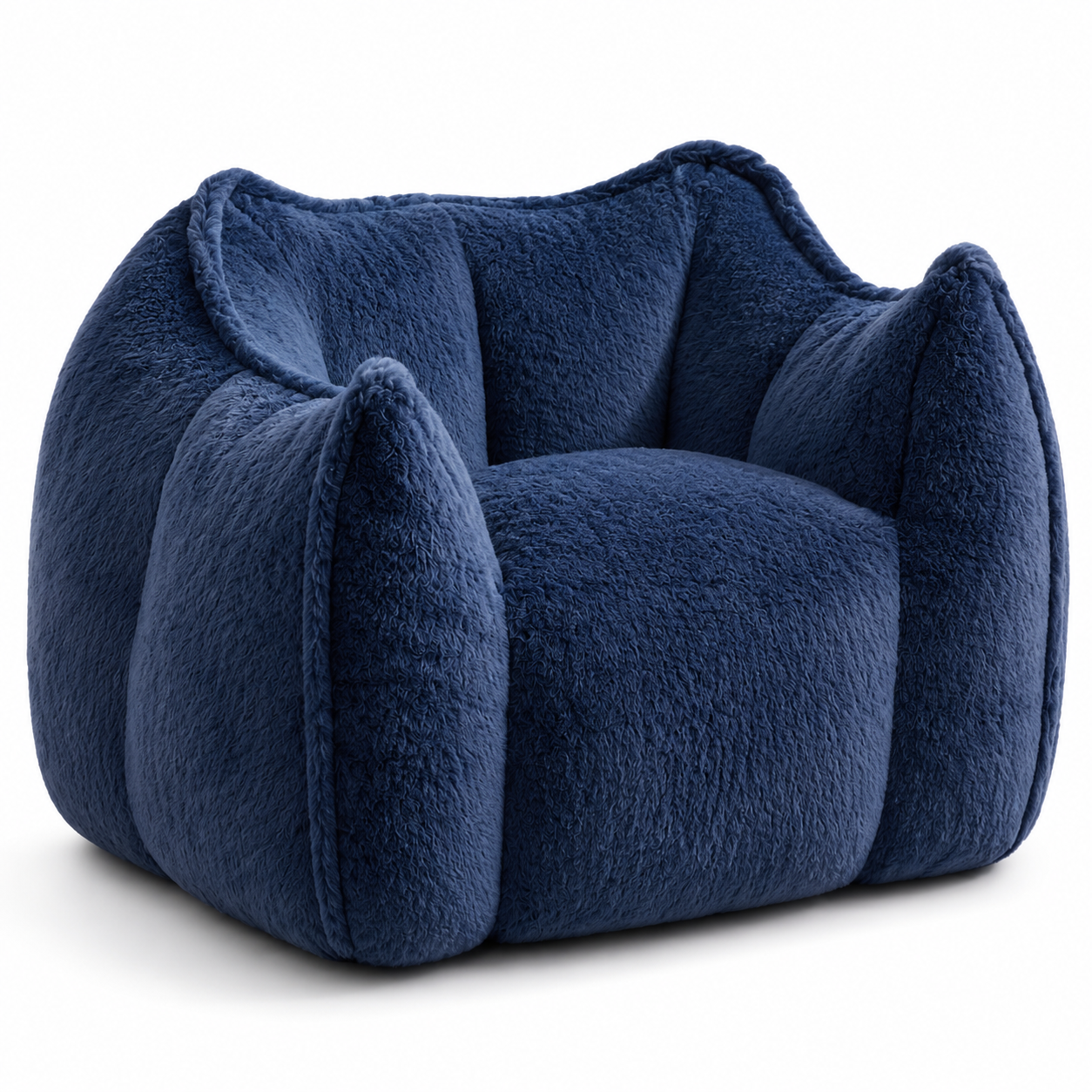 NLFZEK Giant Bean Bag Chair – Oversized Plush Lounge Seat with Faux Fur & Memory Foam