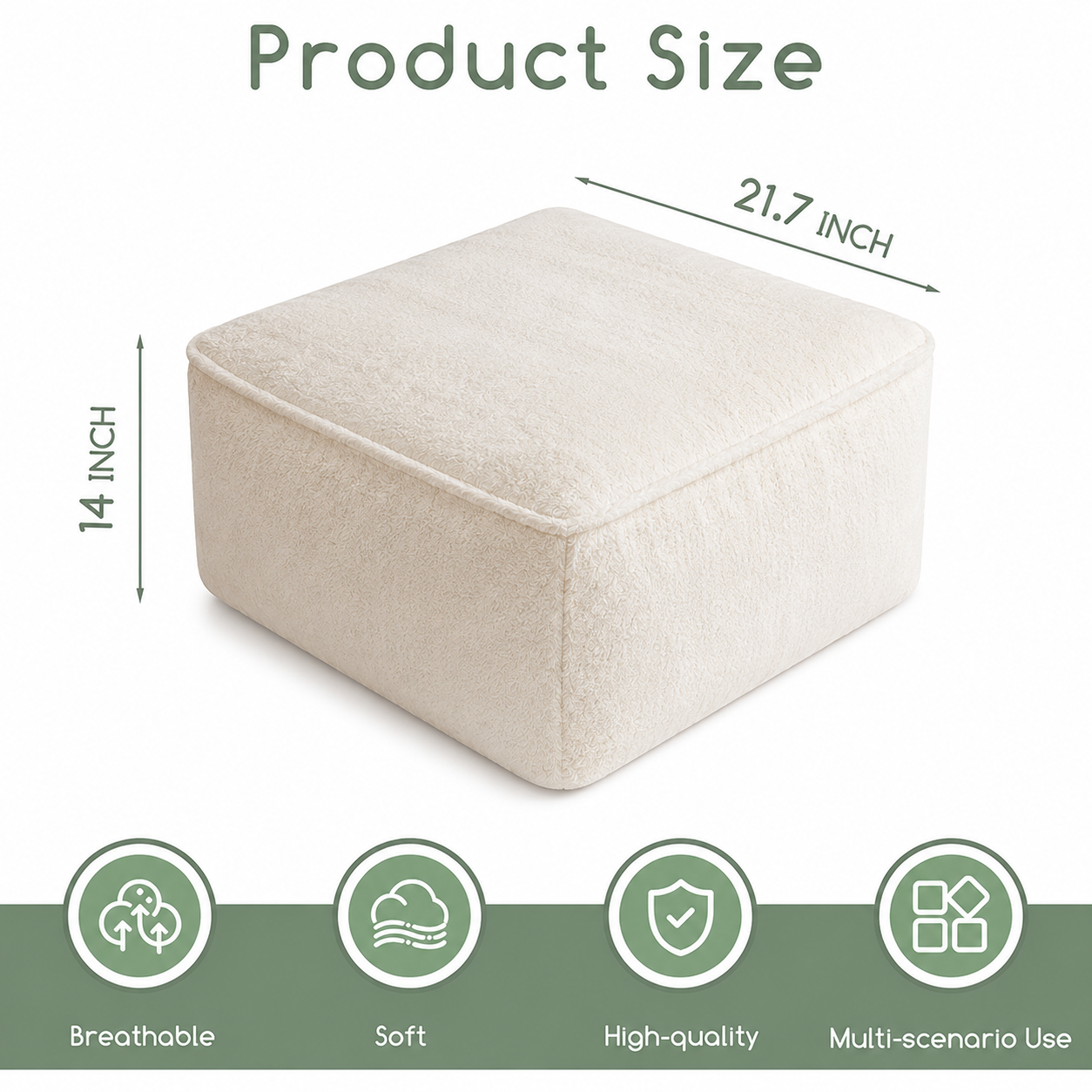 NLFZEK Giant Bean Bag Chair – Oversized Plush Lounge Seat with Faux Fur & Memory Foam