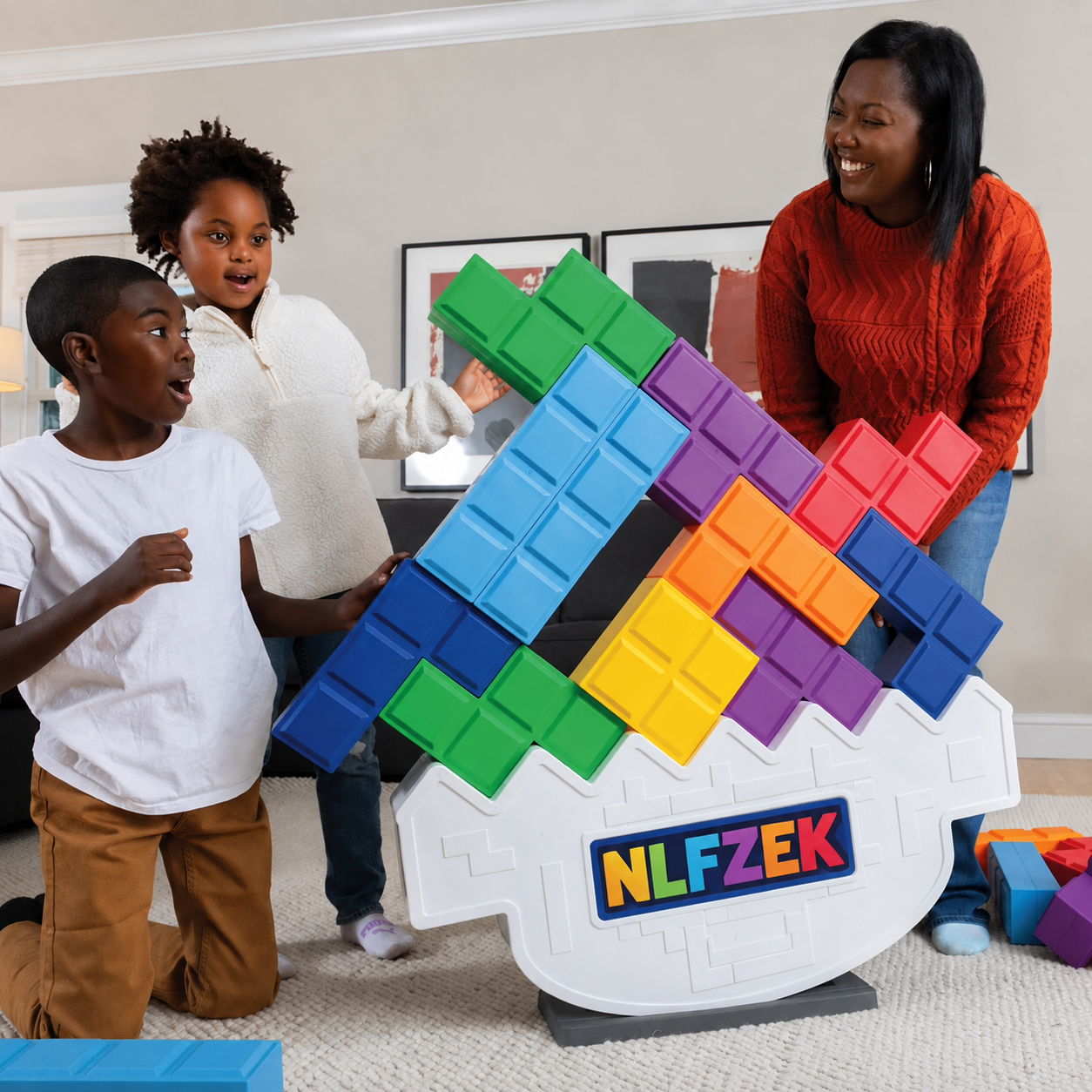 NLFZEK Giant Balance Stacking Game | Tilting Tower Challenge for Family & Parties