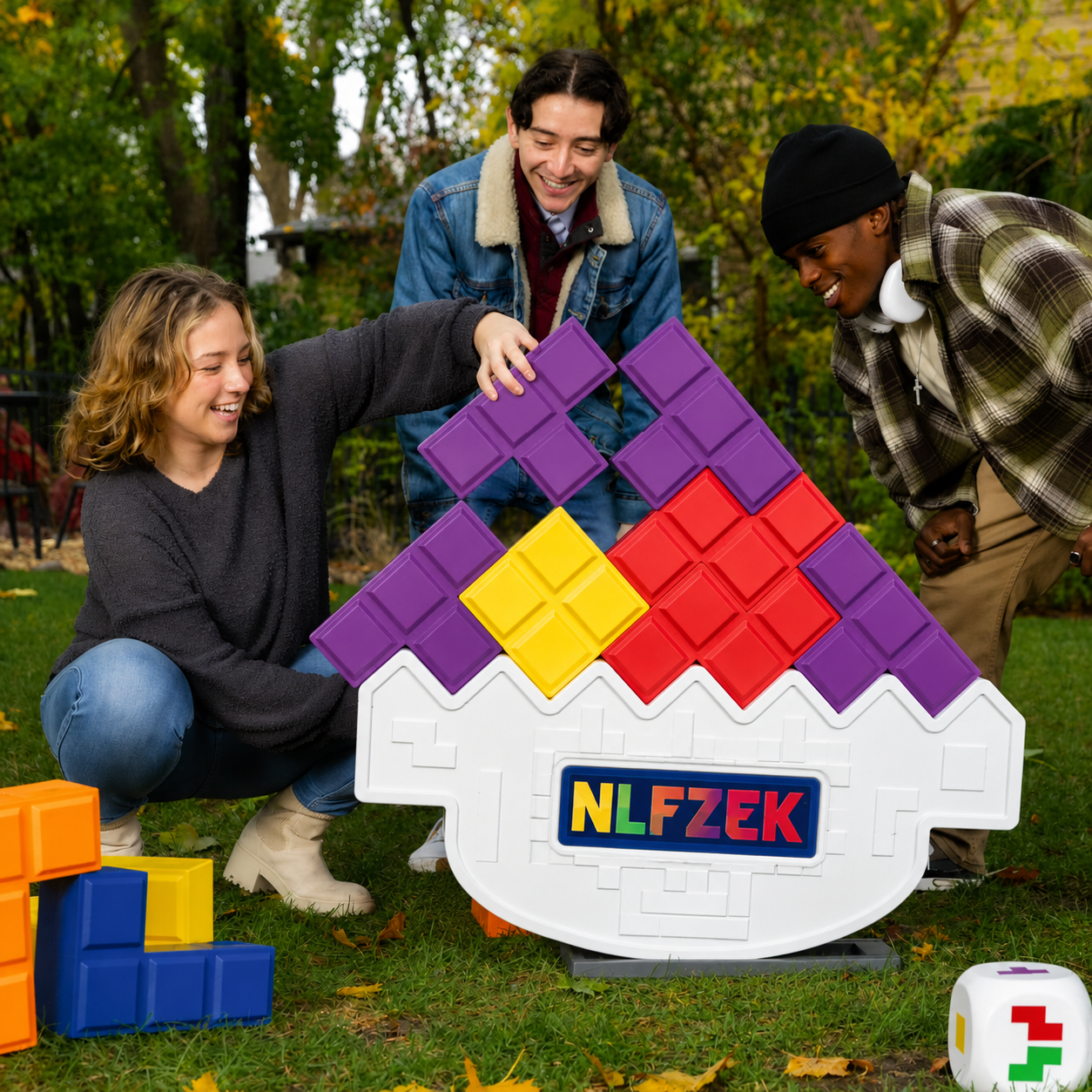 NLFZEK Giant Balance Stacking Game | Tilting Tower Challenge for Family & Parties
