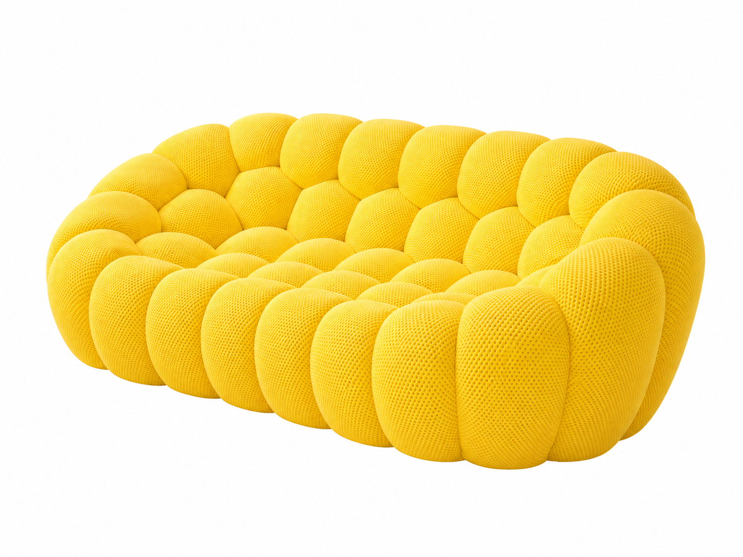 NLFZEK Cloud-Inspired 3-Seater Sofa – Deep Seat 3D Knit Couch for Living Room