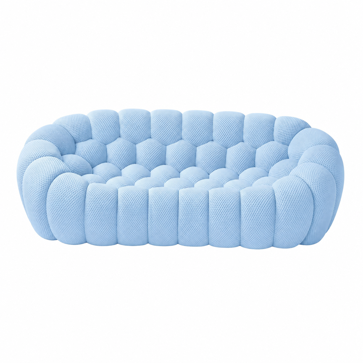 NLFZEK Cloud-Inspired 3-Seater Sofa – Deep Seat 3D Knit Couch for Living Room