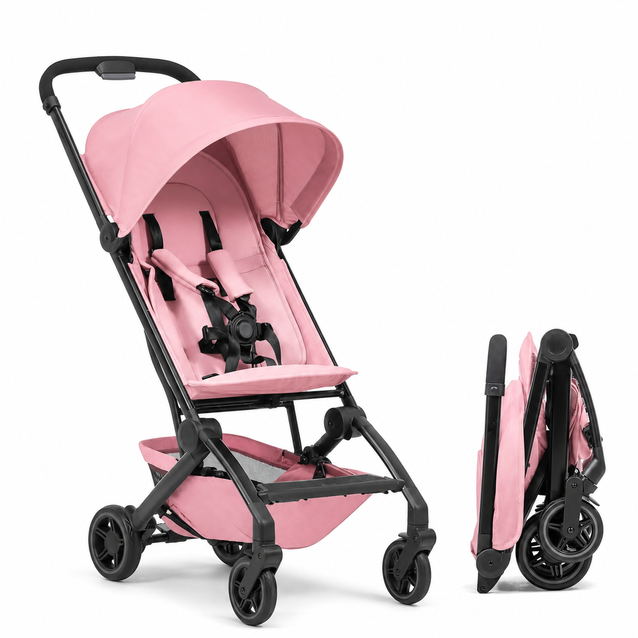 NLFZEK Ultra-Lightweight Travel Stroller | Compact Fold, 5-Point Harness & UPF 50+ Canopy
