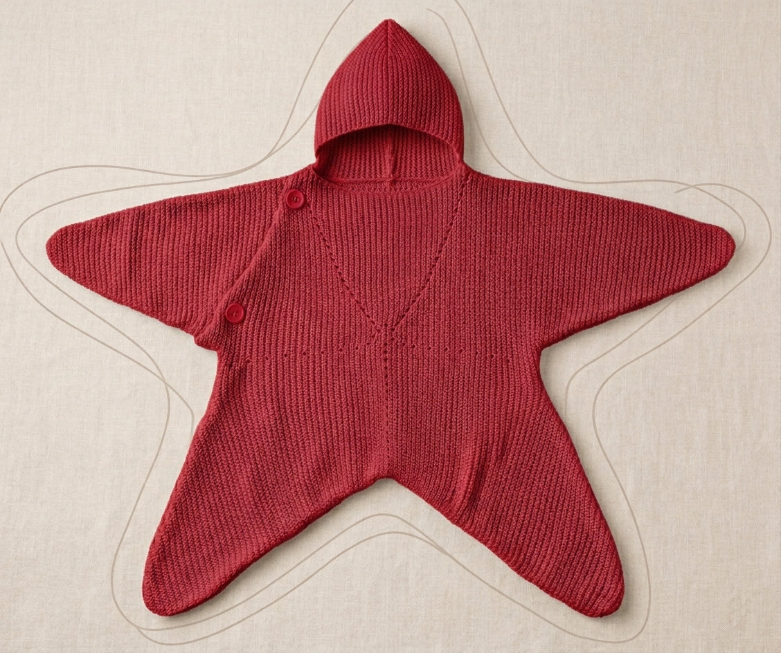 NLFZEK Baby Starfish Outfit – Soft Ocean-Themed Baby Bodysuit & Costume for Photos & Gifts