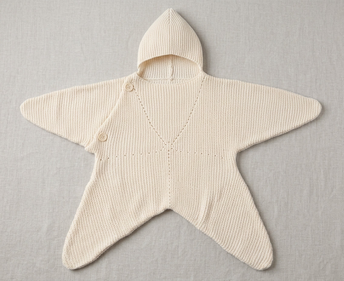 NLFZEK Baby Starfish Outfit – Soft Ocean-Themed Baby Bodysuit & Costume for Photos & Gifts