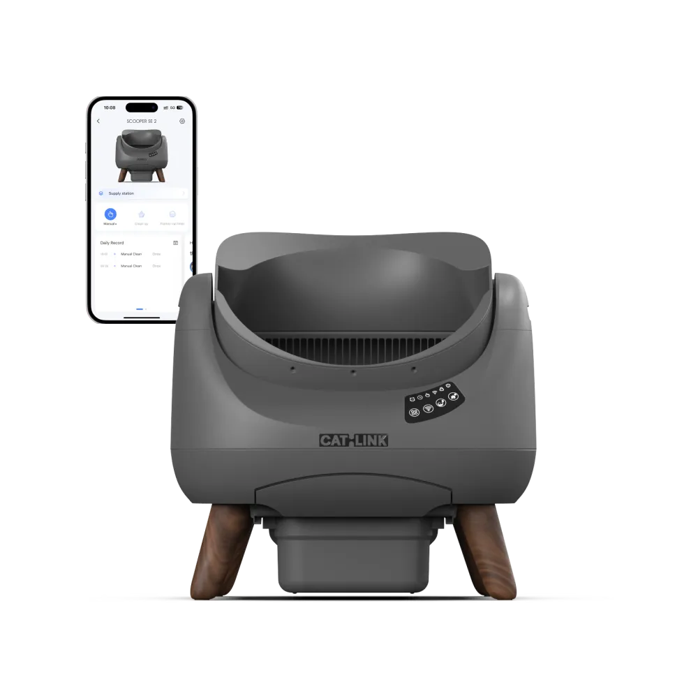 Open-Top Automatic Self-Cleaning Cat Litter Box for Multi-Cat Homes