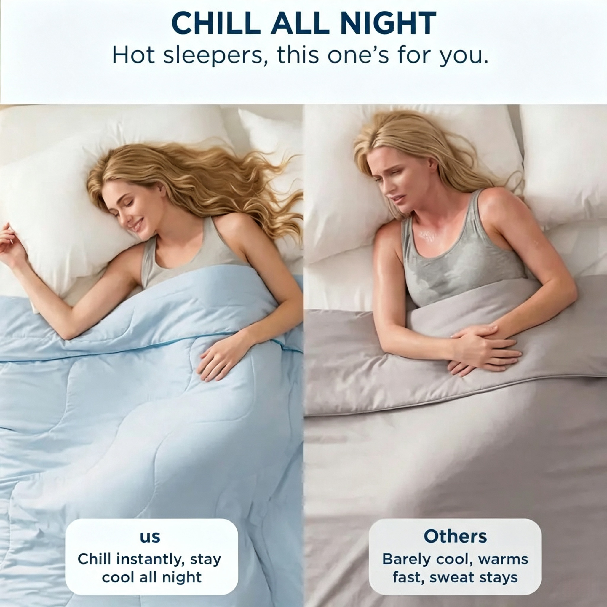 Cooling Bamboo Blanket | Ultra Soft Lightweight Summer Comforter for Hot Sleepers, Breathable Cozy Bed Throw