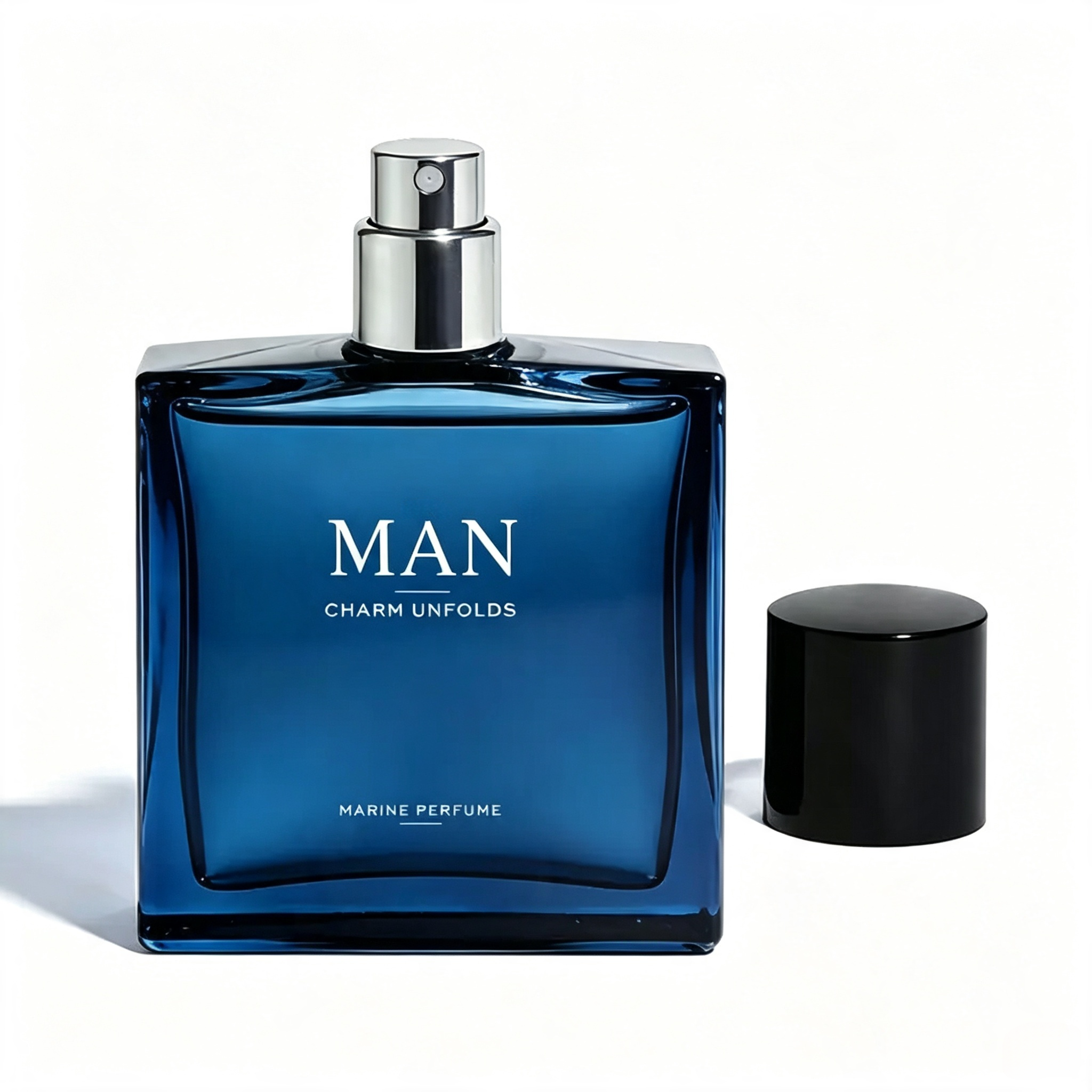 Midnight Marine Men's Perfume | Fresh Ocean-Inspired Eau de Parfum with Long-Lasting Luxury Scent for Everyday Confidence