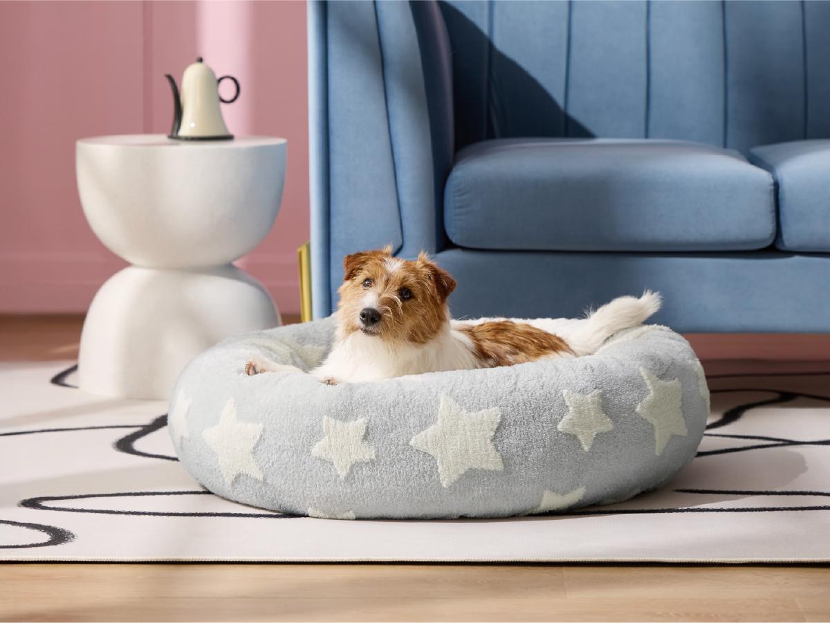 【Up to $20 off】Lesure Soft Donut Bed - Cozy Fluffy Calming Bed for Small/Medium/Large Dogs & Cats, Soft Plush Round Pet Bed for Comfort, Washable, Anti-Slip Bottom, Camas para Perros, Pet Supplies Bedding,Deals For You Days