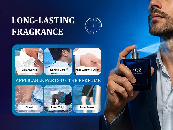 YCZ Men's Cologne 2-Piece Set Marine & Passionate Love 50ml Each Unisex Perfume Duo for All Occasions Long-Lasting Wear Cruelty-Free & Vegan Fragrance Pack Carefully Picked Scents Elegant Scent
