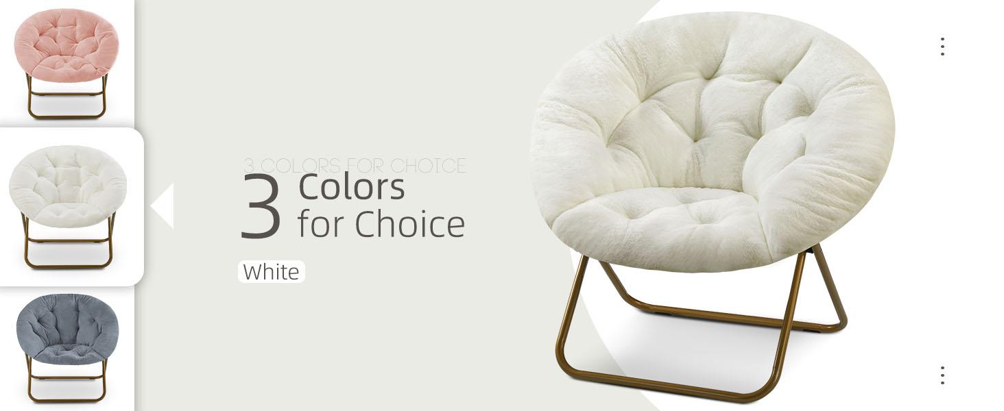 Cozy Saucer Chairs Faux Fur Living Room Reading Lounge Furniture Folding Comfy with Soft Thick Padded Seat Metal Frame Modern Style for Bedroom Home Cozy Saucer Chairs Faux Fur Living Room Reading Lounge Furniture Folding Comfy with Soft Thick Padded Seat Metal Frame Modern Style for Bedroom Home
