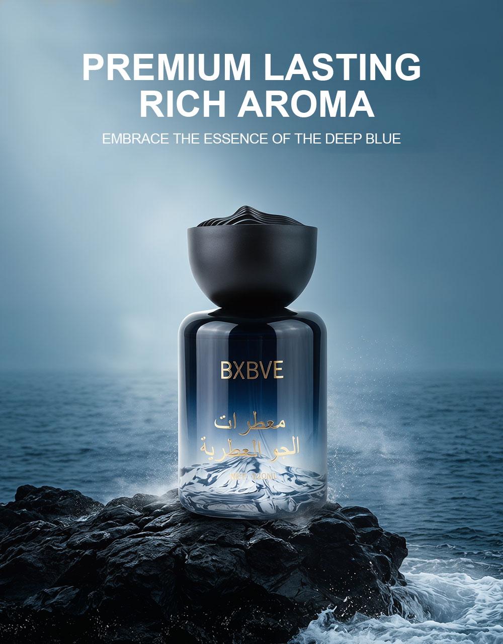 Midnight Marine Car Air Freshener 120ml Unisex | Aromatic Aquatic Ocean Fresh Woody Car Diffuser with Bergamot Coconut Amber | Long Lasting Luxury Arabian Fragrance for Men Women | Premium Gift/ cologne|Father's Day Gifts
