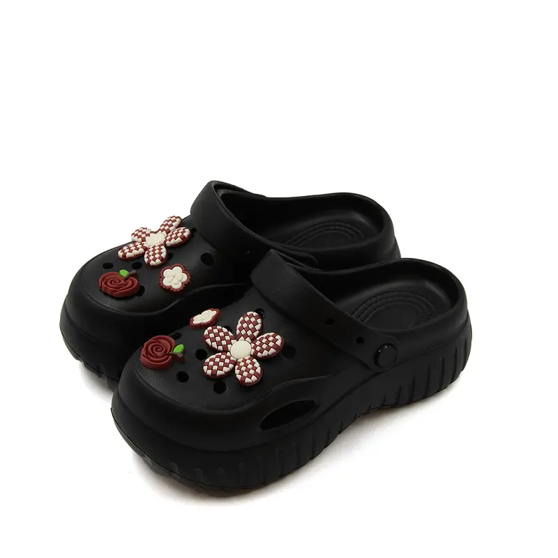 Women's Flower Platform Clogs | Cute EVA Garden Slides, Lightweight Breathable Sandals for Everyday Wear