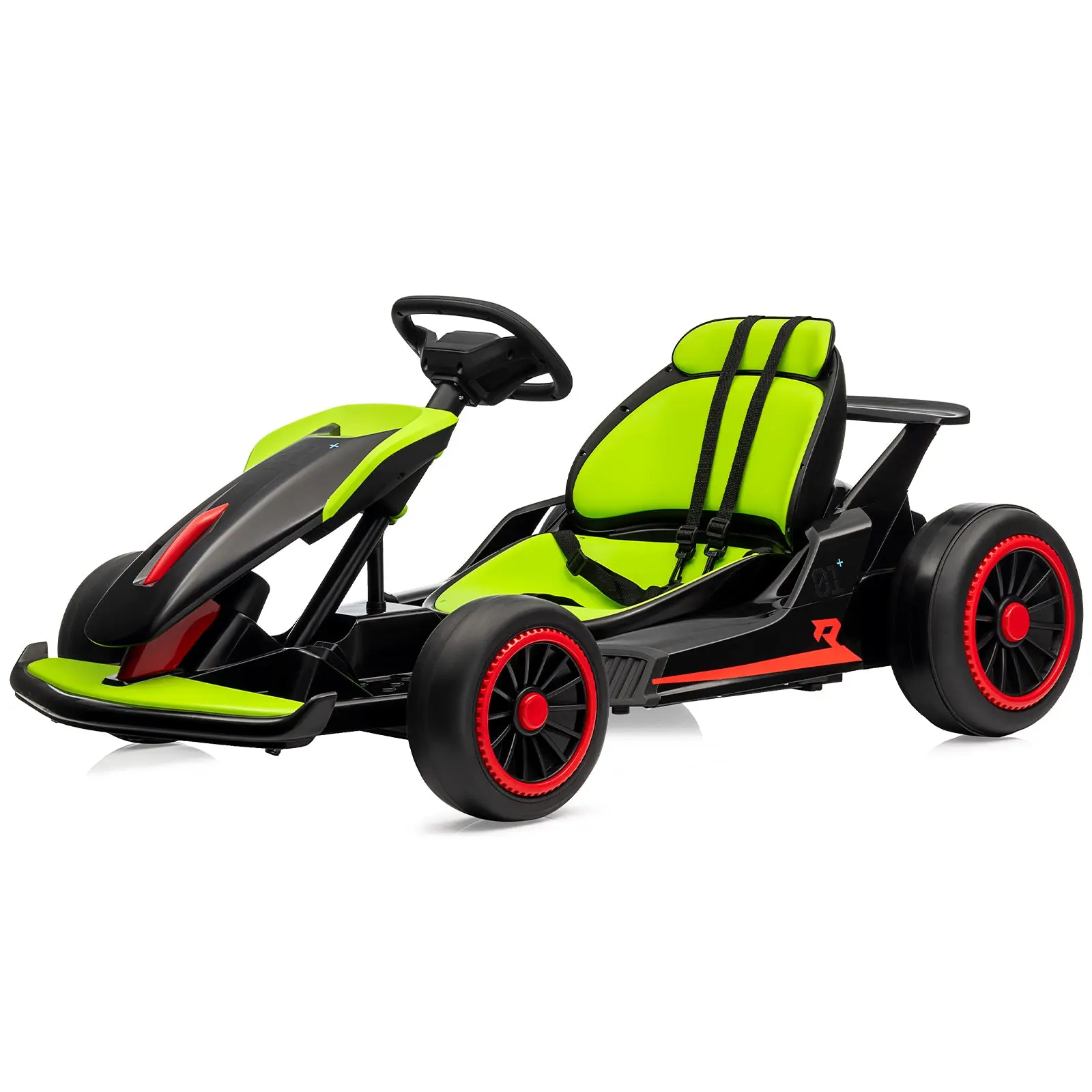 GARVEE 24V Electric Drift Go Kart | Dual 200W Motors, 360° Drift & Gas/Brake Pedals