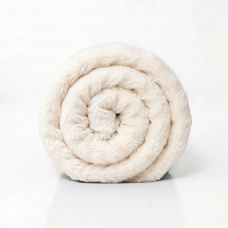 CloudTouch Throw Blanket – Ultra Soft Faux Rabbit Fur Plush Blanket, Fluffy Fleece Cozy Throw Blanket for Couch, Bed, Travel & Relaxation