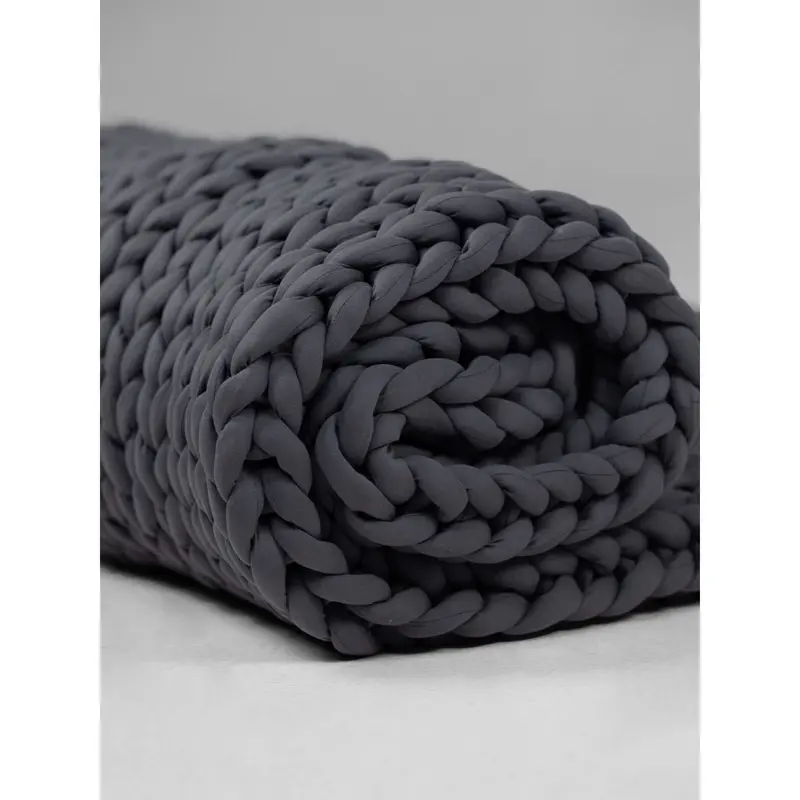 Comfrt CuddleCloud Weighted Blanket | 20lb Chunky Knit Cotton Blanket for Deep Comfort