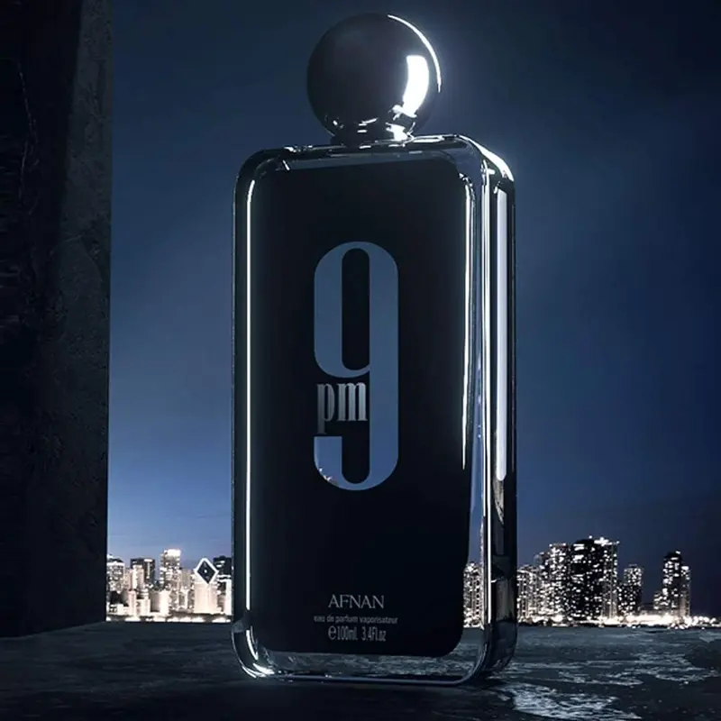 AFNAN 9 PM Eau de Parfum for Men 100ml | Long-Lasting Amber Vanilla Cologne