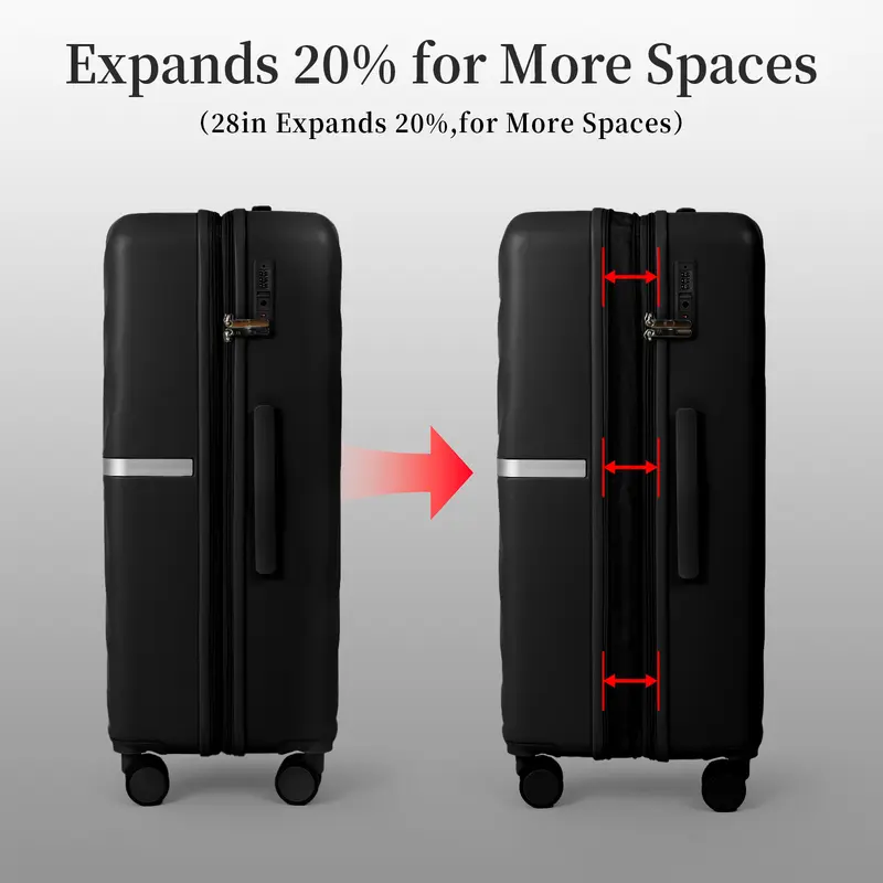 AAIVV 4-Piece Expandable Hardshell Luggage Set | TSA Lock & Spinner Wheels (13/20/26/28")