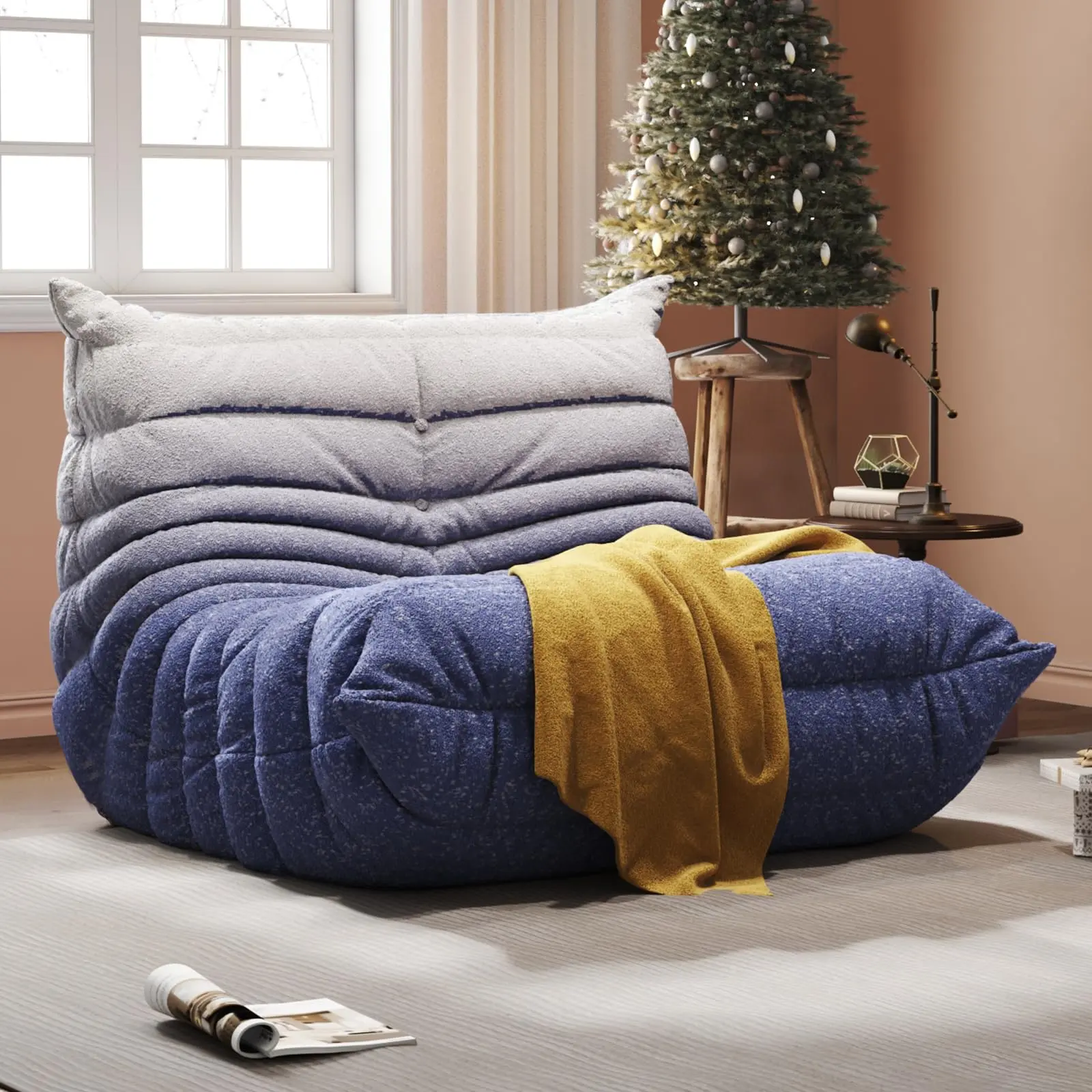 Loisel CloudNest Bean Bag Sofa – Ultra Soft Memory Foam Lounge Chair for Living Room, Bedroom & Home Office