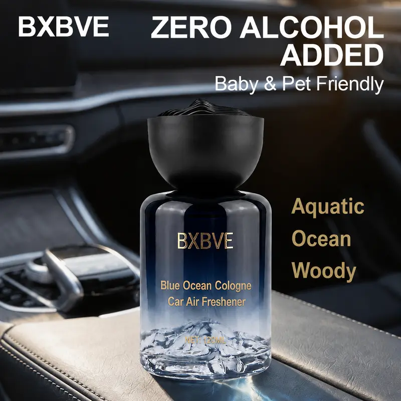 Midnight Marine Car Air Freshener 120ml | Long-Lasting Luxury Ocean Fresh Car Diffuser