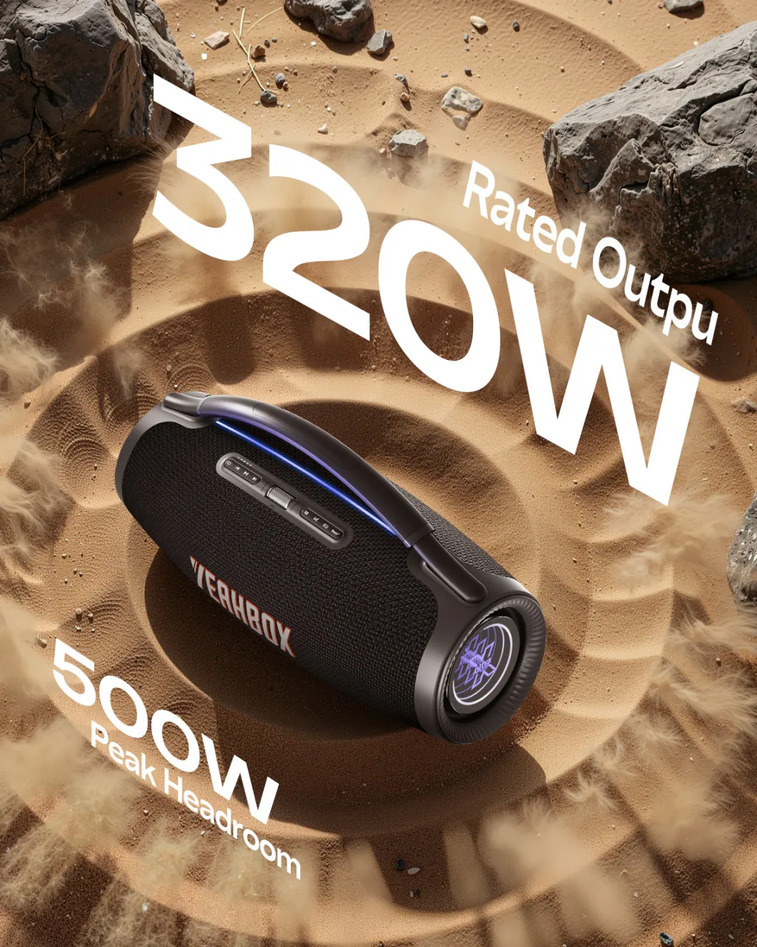 Portable Three-Way Party Speaker