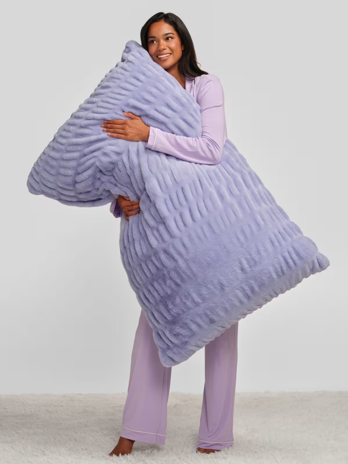 NLFZEK Oversized Plush Pillow – Ultra-Soft Stretchy Throw Pillow, 30" × 48", Removable Washable Cover