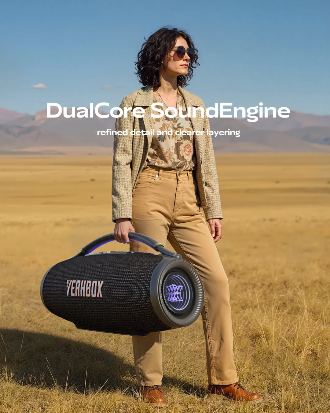 Portable Three-Way Party Speaker