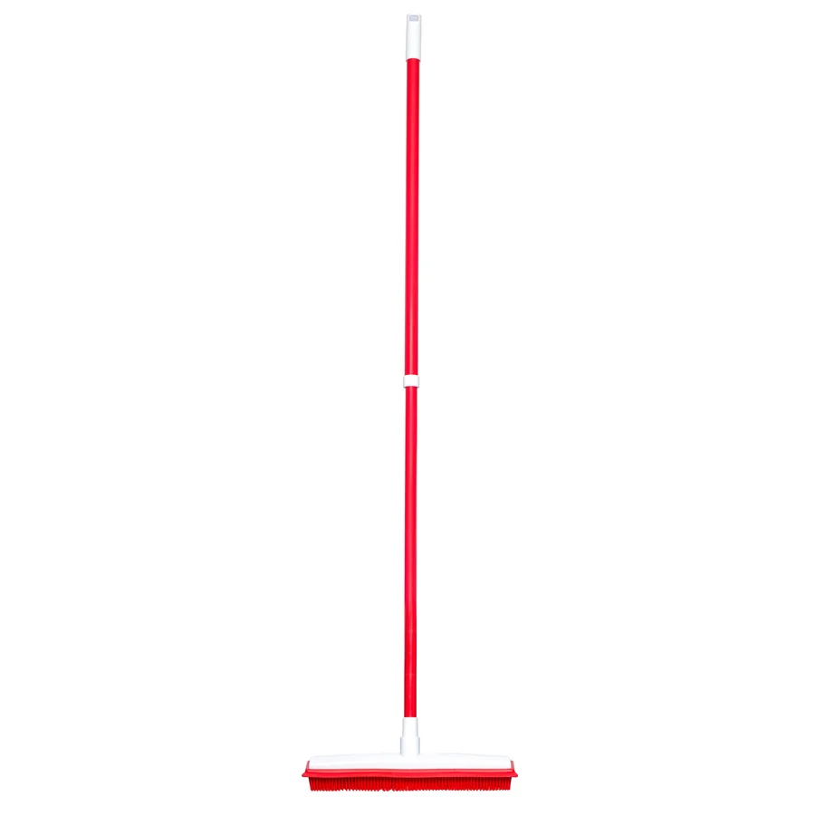 NLFZEK Pet Hair Removal Broom – Dual-Sided Rubber Squeegee & Electrostatic Brush for Floors, Carpets & Sofas