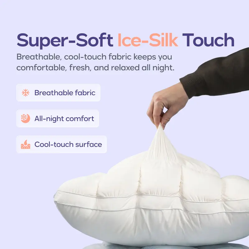 Mellow Puff Pillow | Cooling Cloud-Like Bed Pillow for Every Sleeping Position