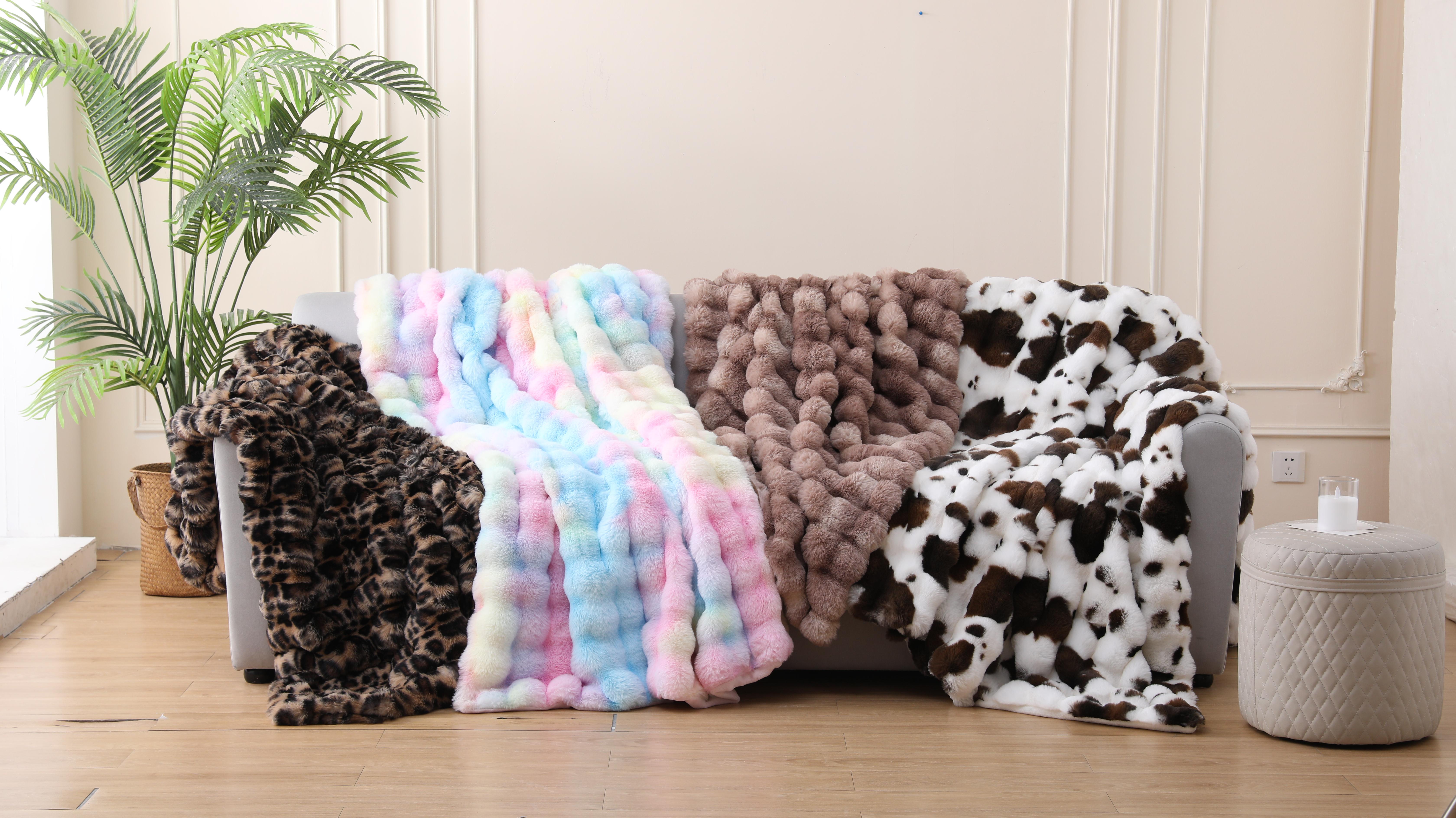 【Back to School】DOWNCOOL 950GSM Faux Fur Bubble Throw Blanket, Soft Luxury Faux Rabbit Fur Mink Plush Throw for Couch, Sofa and Bed, Soft Fluffy Fuzzy Cozy Blanket Leopart print, #dealsforyoudays #Summerwins 【Back to School】DOWNCOOL 950GSM Faux Fur Bubble Throw Blanket, Soft Luxury Faux Rabbit Fur Mink Plush Throw for Couch, Sofa and Bed, Soft Fluffy Fuzzy Cozy Blanket Leopart print, #dealsforyoudays #Summerwins