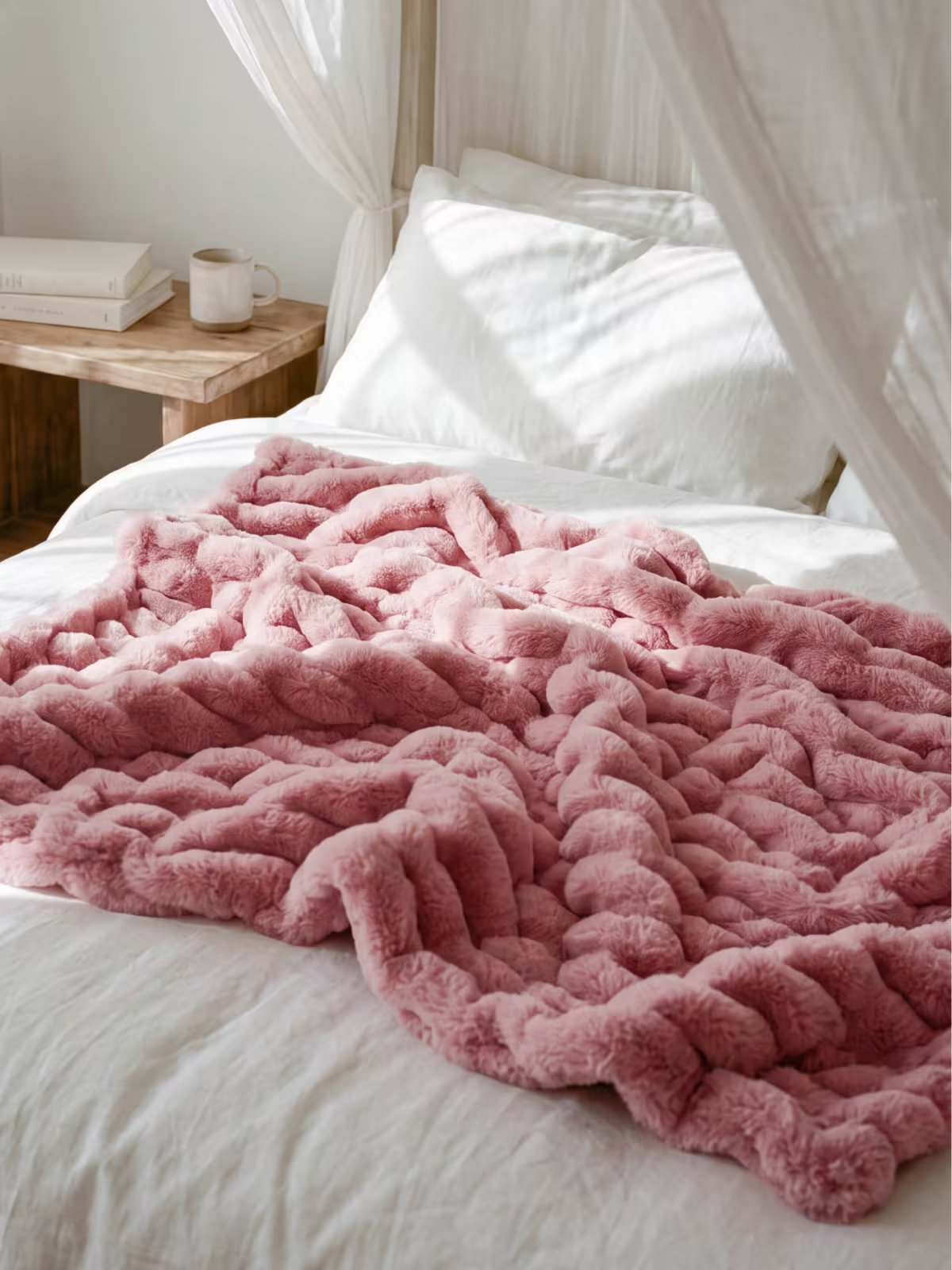 NLFZEK Ultra-Soft Plush Blanket – Cloud-Like Cozy Throw, Stretchy Velvet Blanket for Bed & Sofa