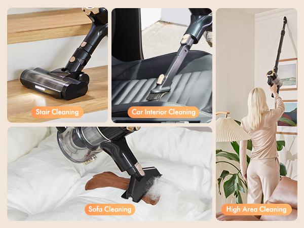 【 2026 newly upgraded】Trucozie T350 cordless vacuum features an 8-in-1 lightweight design with up to 45 minutes of runtime and 33Kpa of powerful suction. This rechargeable cordless vacuum is ideal for carpets, tiles, pet hair, and hardwood floors. 【 2026 newly upgraded】Trucozie T350 cordless vacuum features an 8-in-1 lightweight design with up to 45 minutes of runtime and 33Kpa of powerful suction. This rechargeable cordless vacuum is ideal for carpets, tiles, pet hair, and hardwood floors.