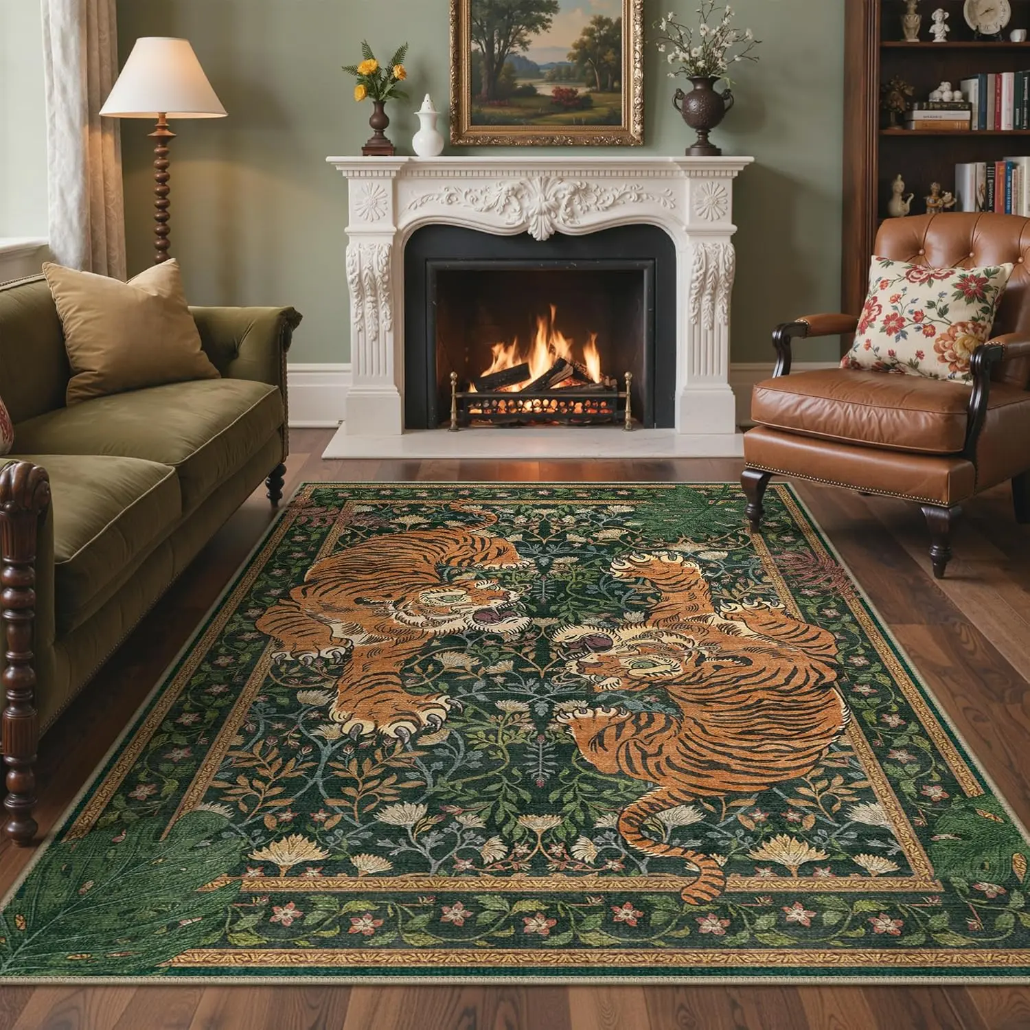 GENIMO Non Slip Area Rug for Living Room, Bedroom, Kitchen - Lightweight Mat, Machine Washable Low Pile Rugs,home decor,home essentials