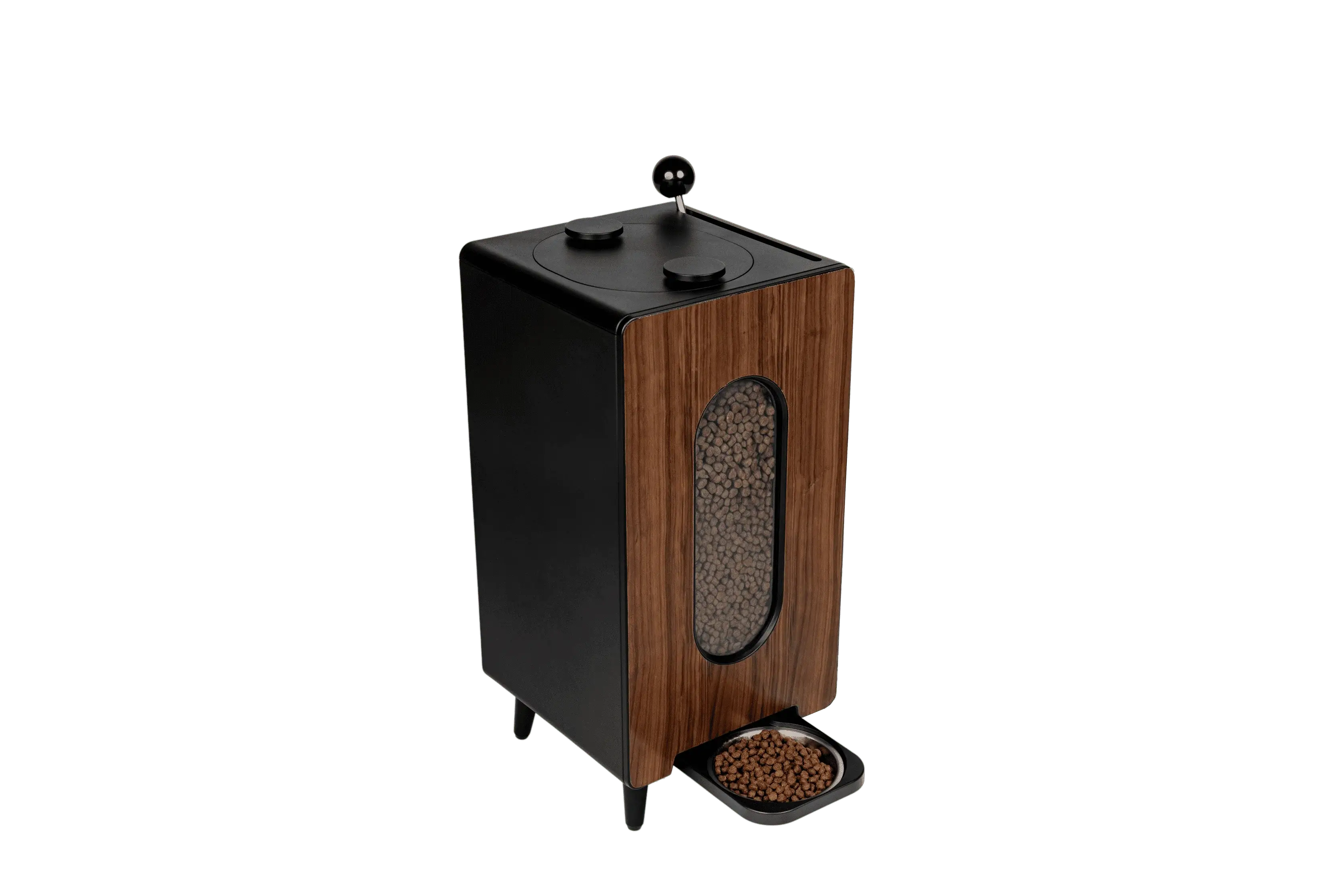 NLFZEK Kibble Dispenser | Elevated Dog Food Storage & Feeding Station with Stainless Steel Bowl