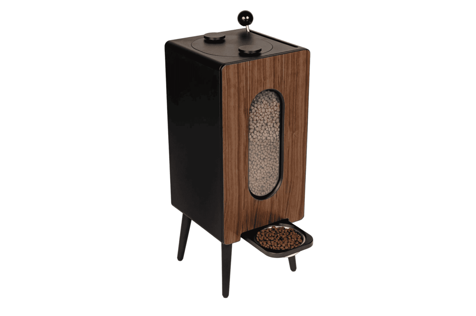 NLFZEK Kibble Dispenser | Elevated Dog Food Storage & Feeding Station with Stainless Steel Bowl