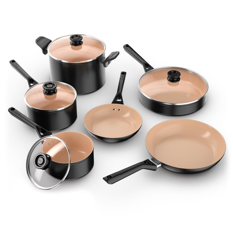Extended Life Ceramic Select 10-Piece Cookware Set