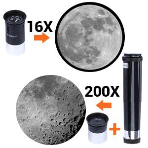 Telescopes for Astronomy Adults 70mm Aperture 400mm Focal Length Refractor Telescope for Beginners Kids Portable with Backpack Tripod Phone Adapter Digital Microscope Lcd Digital Microscope Visual Learning Tools Classroom Supplies