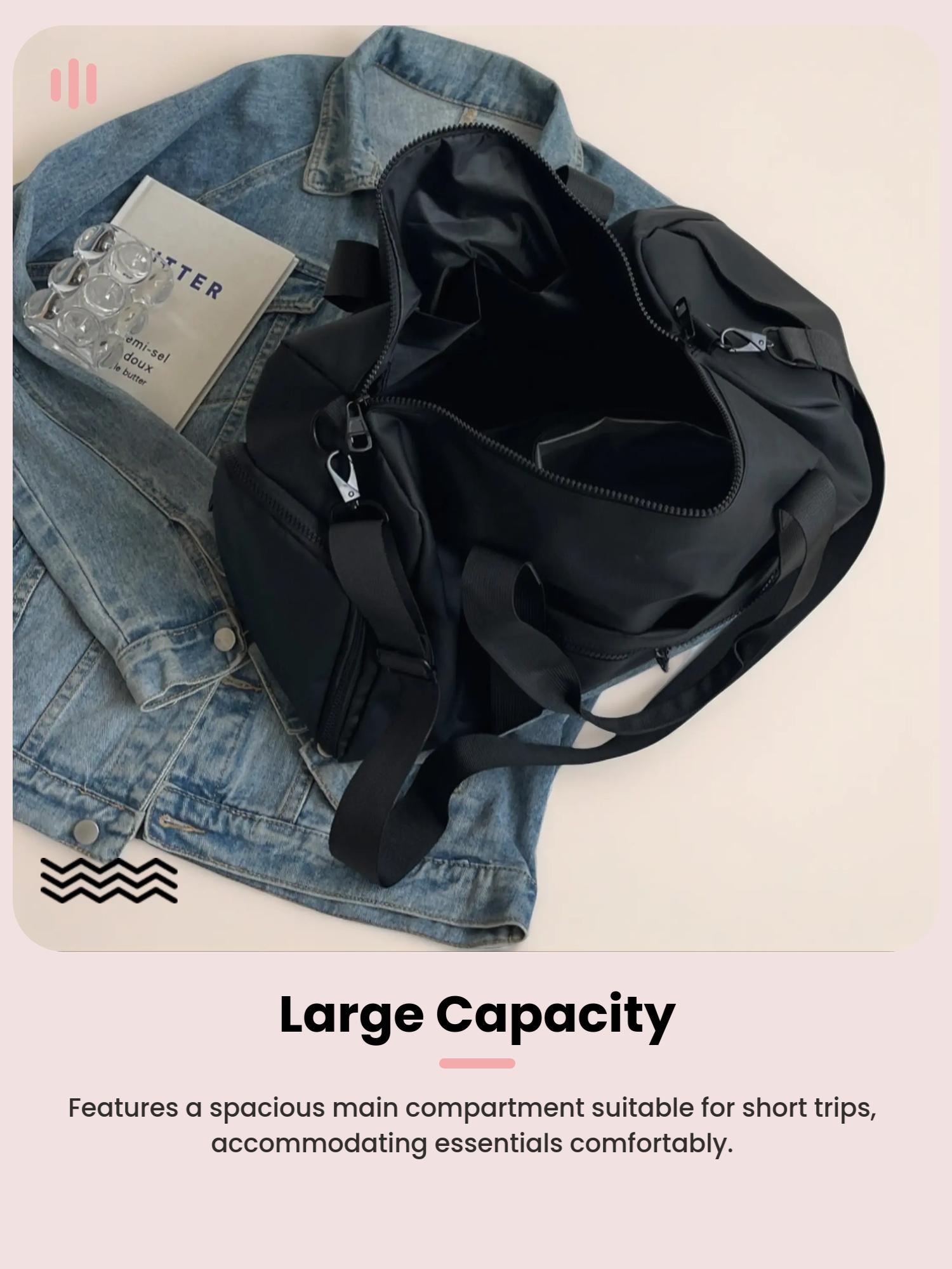 Back to School Unisex Travel Duffle Bag with Dry & Wet Separation, Independent Shoe Compartment,travel handbag，Lightweight Weekender Bag for Gym Vacation，Packing bag,cabin bag,weekender bag,travel duffle bags,wally bag travel,Travel bag pack，large travel