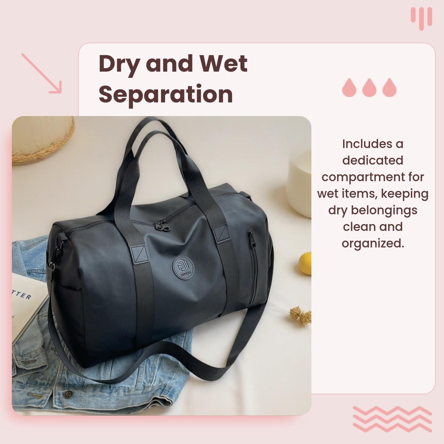 Back to School Unisex Travel Duffle Bag with Dry & Wet Separation, Independent Shoe Compartment,travel handbag，Lightweight Weekender Bag for Gym Vacation，Packing bag,cabin bag,weekender bag,travel duffle bags,wally bag travel,Travel bag pack，large travel