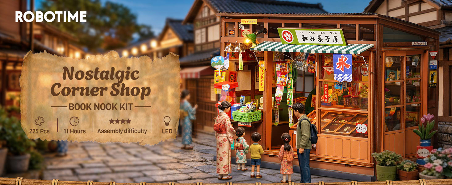 japanese book nook miniature house puzzles