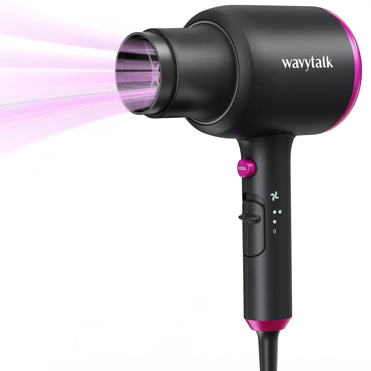 Wavytalk Blown Away Ionic Hair Dryer | 1875W Fast-Drying Hair Dryer with Diffuser & Styling Comb